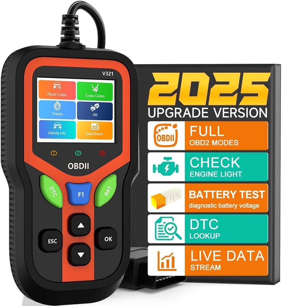 Car OBD2 Scanner Diagnostic Tool Engine Fault Code Reader Clear Battery Tester