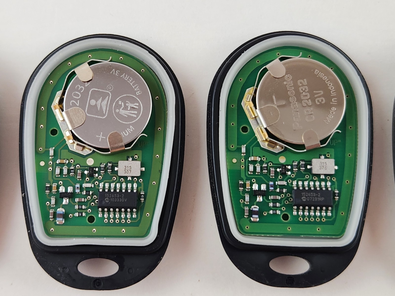 ORIGINAL LOT OF 2 TOYOTA 04-20 OEM KEY LESS REMOTE CONTROL FOB ALARM CAR USA