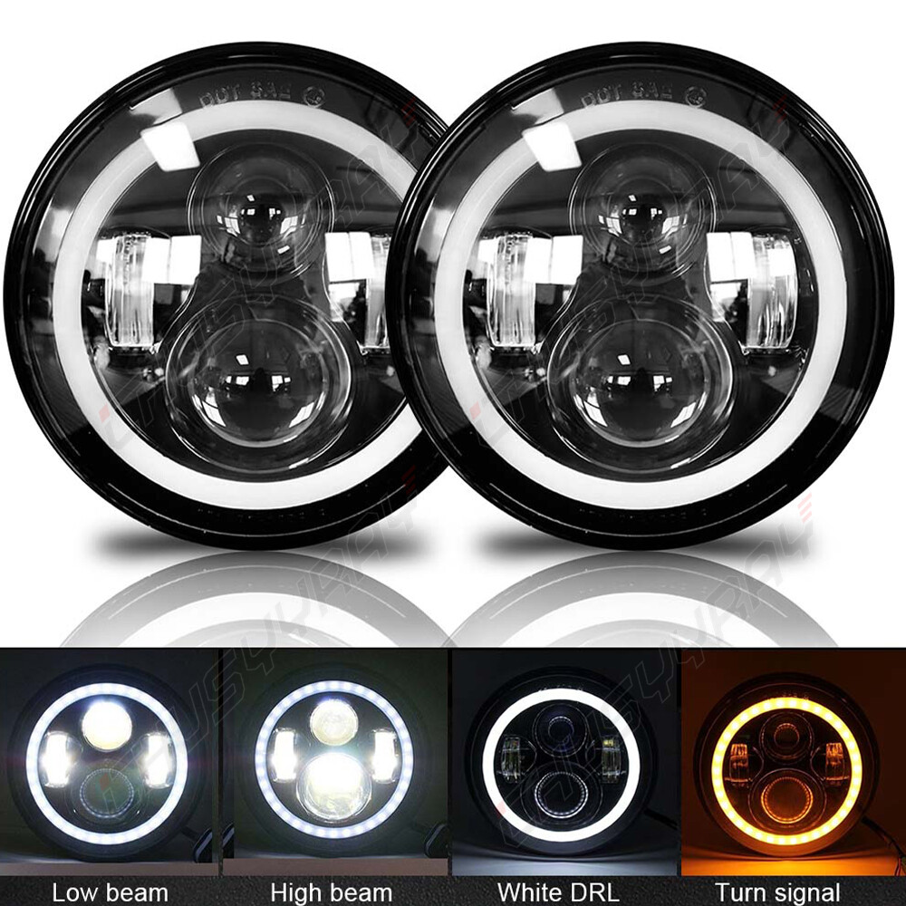 2pcs 5 3/4″ 5.75 LED Headlights HI/LO Beam for Pontiac GTO Grand Prix Catalina