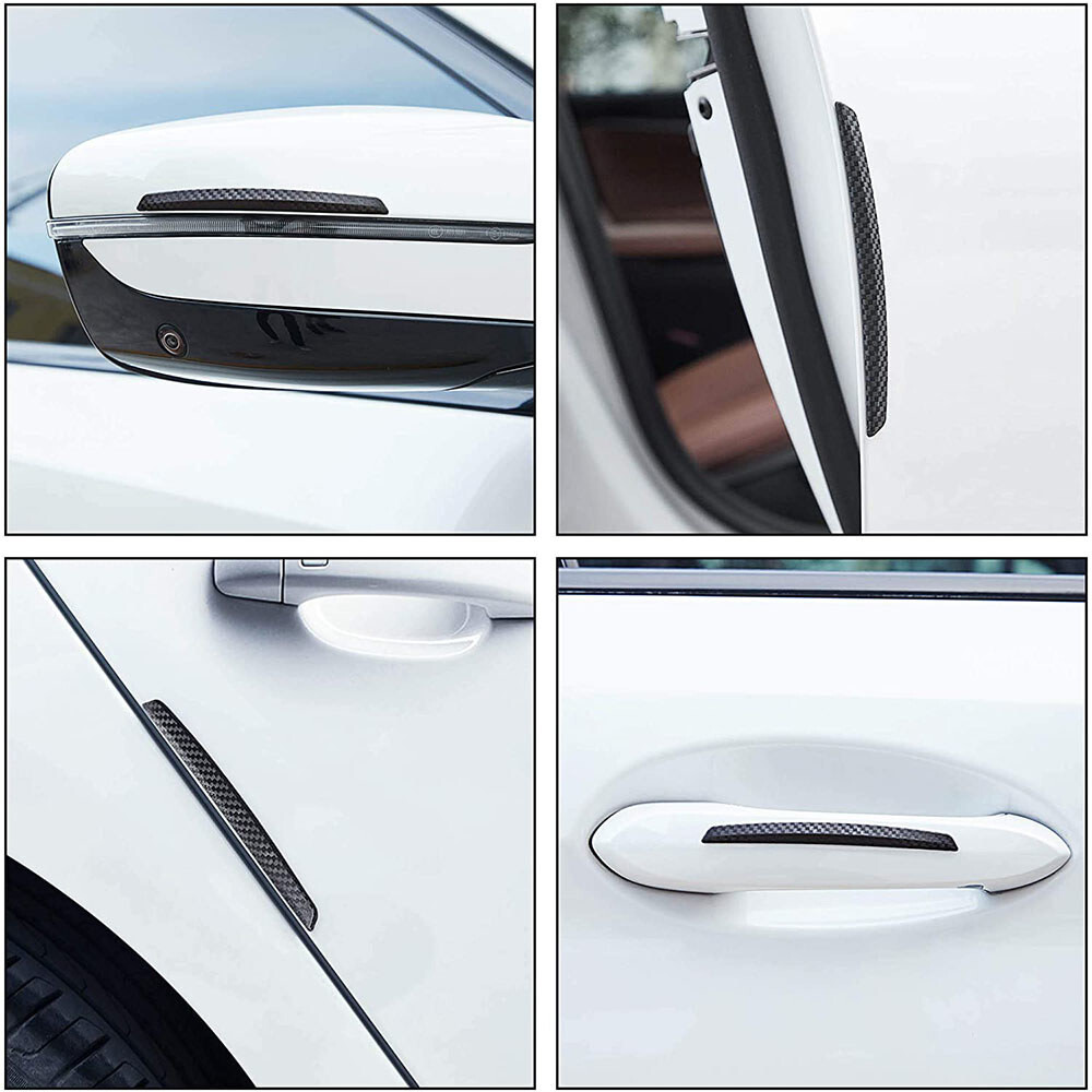 4X Car Door Edge Scratch Anti-collision Protector Guard Strip Cover Bumper Black