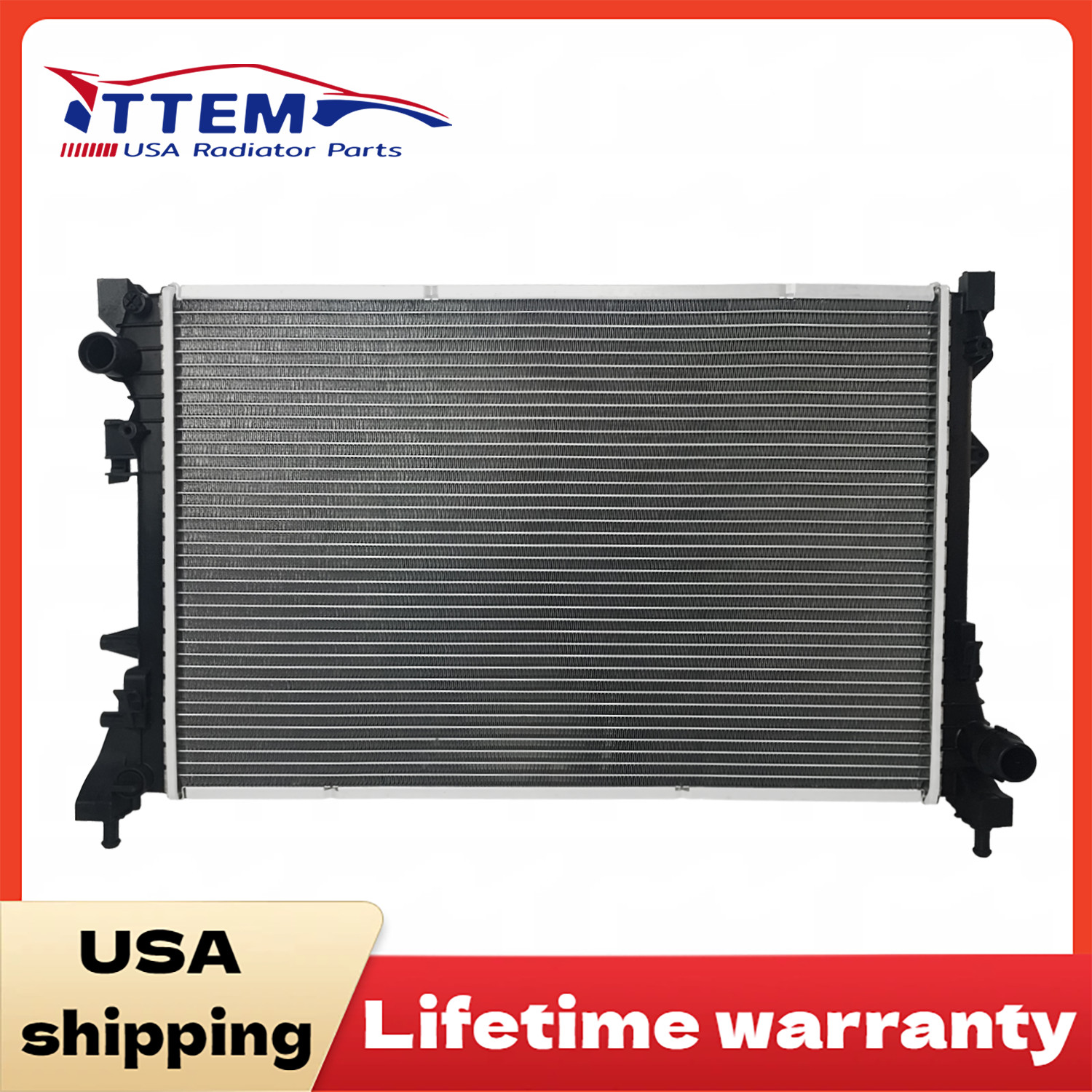 FOR 12-19 Fiat 500 Factory Style Full Aluminum Replacement Radiator DPI 13245