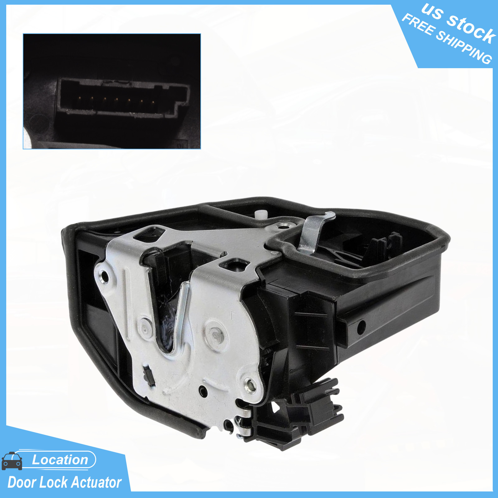 Door Lock Actuator Front Left for BMW 323i 328i 528i 535i 740i 750i X5 Z4 E90