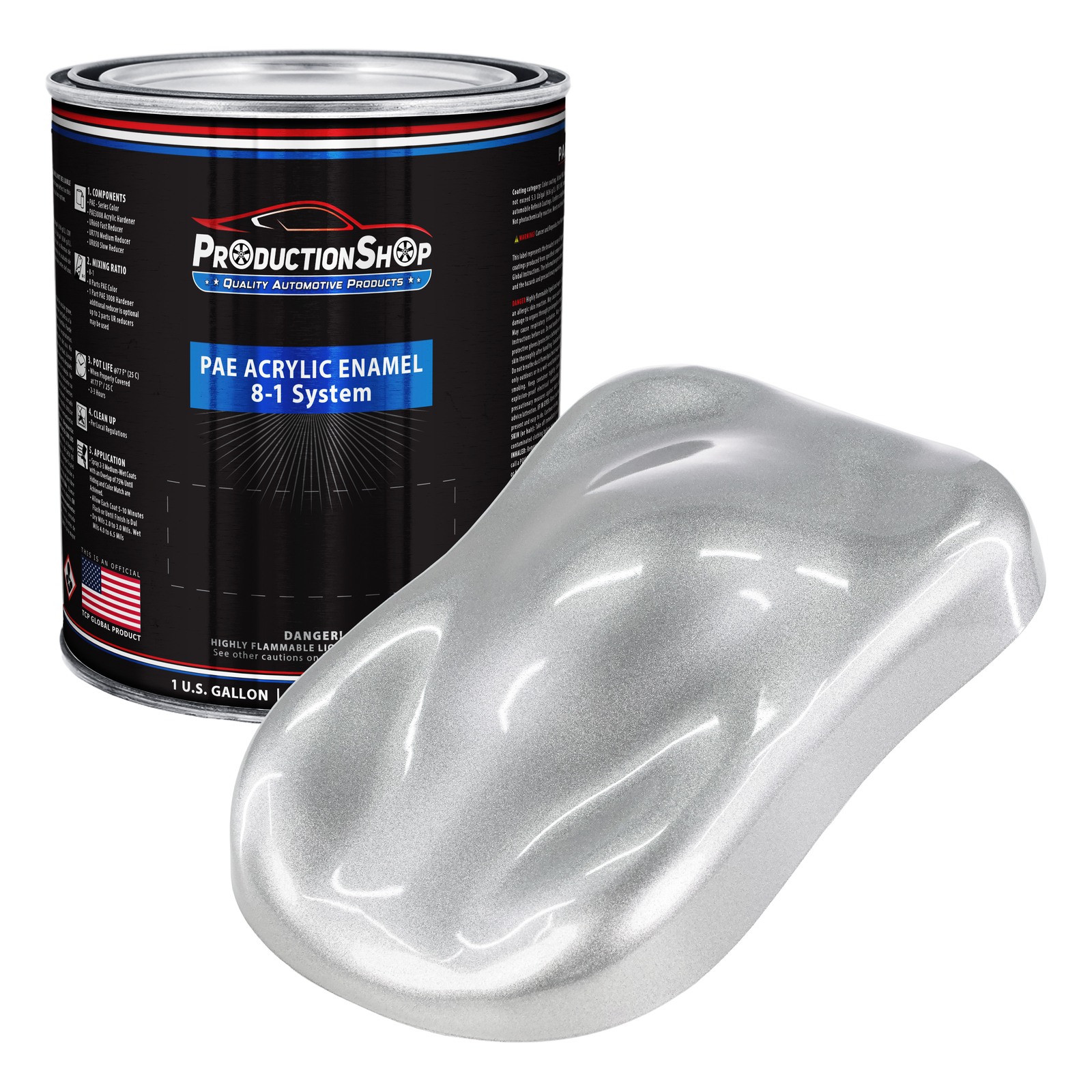 ProductionShop 1 Gallon Galaxy Silver Acrylic Enamel Auto Paint