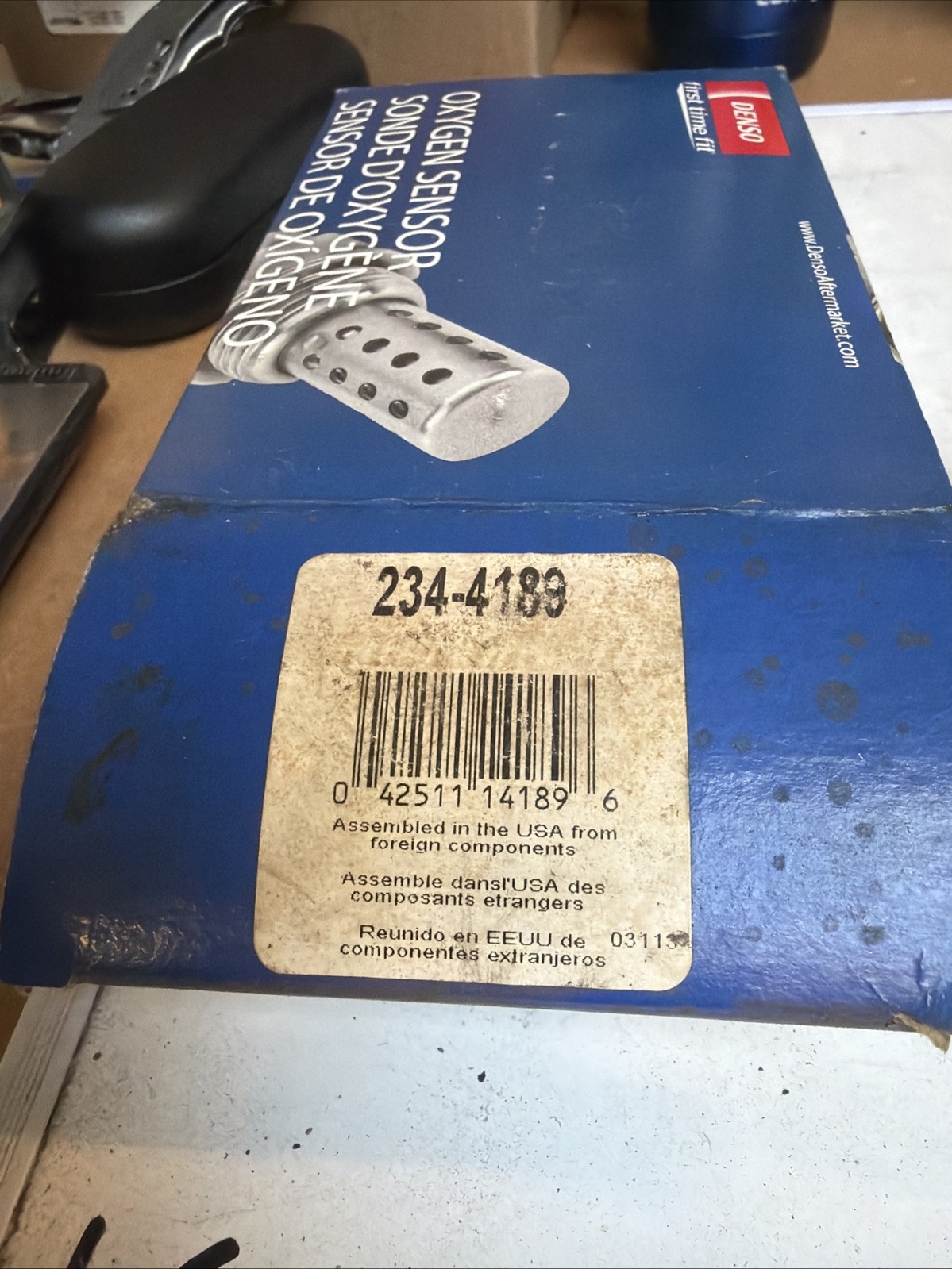 DENSO 234-4189 Oxygen Sensor 4 Wire, Direct Fit, Heated, Wire Length: 37.8