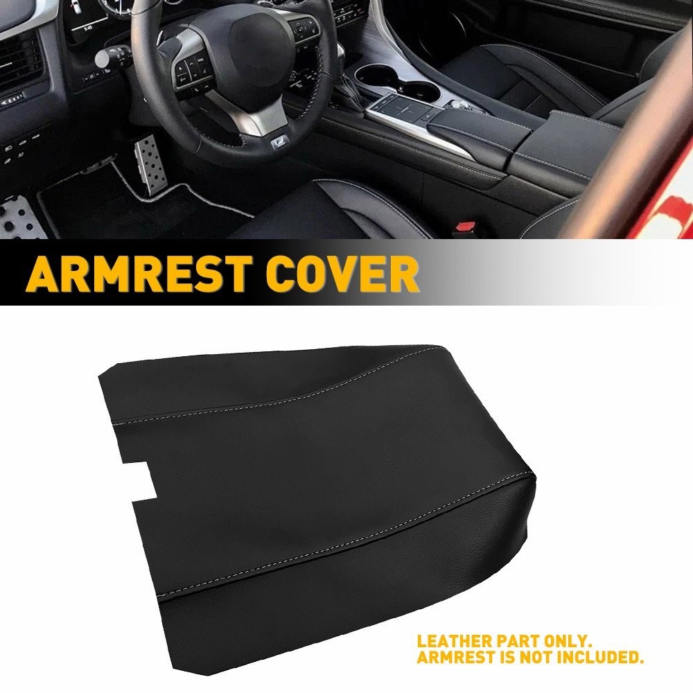 Leather Center Console Lid Armrest Cover Replacement Pad For Lexus RX350 2016-20