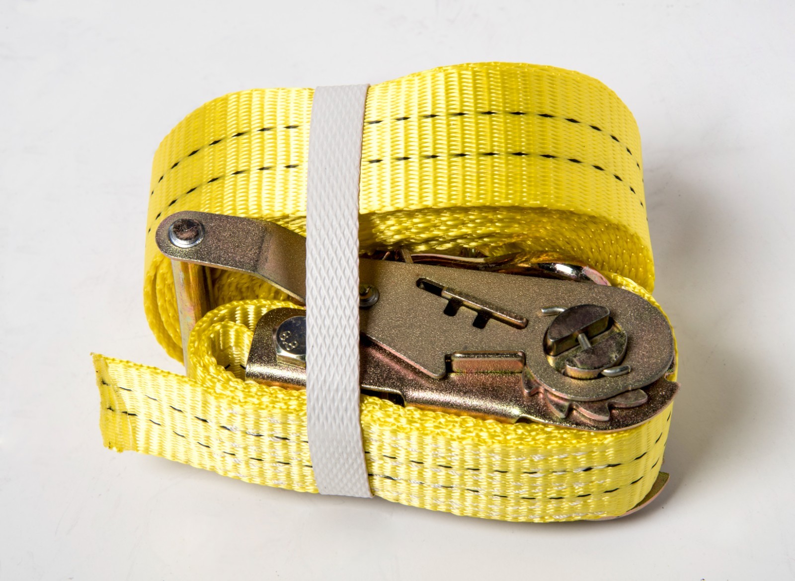 4x Yellow Ratchet Strap J Hook 1.5″x15′ 4000lb Heavy Duty Tie Down Cargo ATV UTV