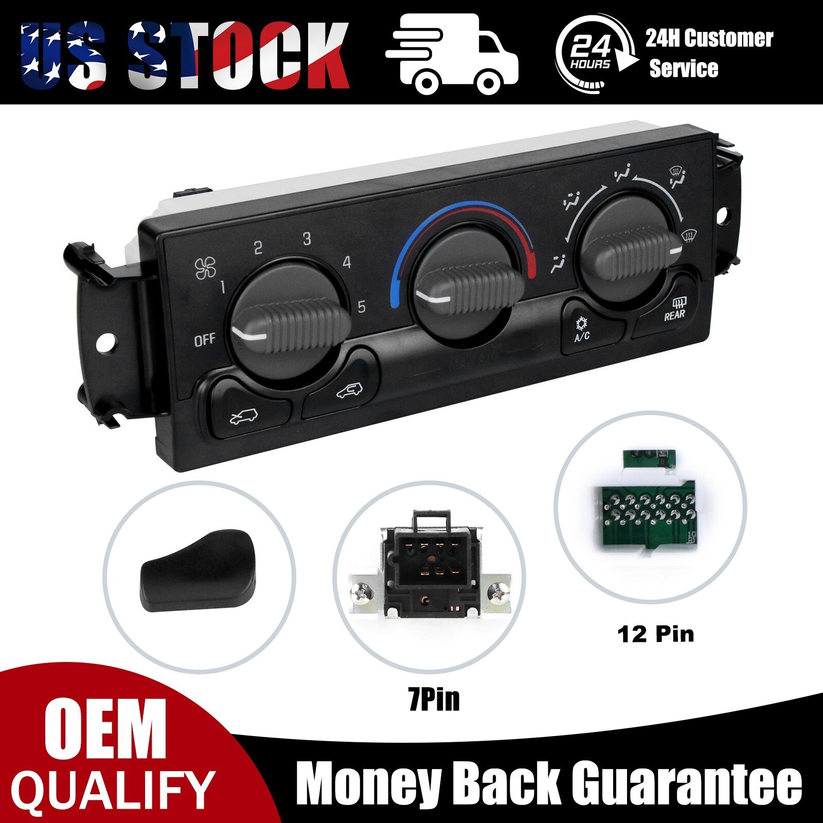 AC Heater Climate Control Module 599-218 For 1999-2002 Chevy Silverado 1500 2500