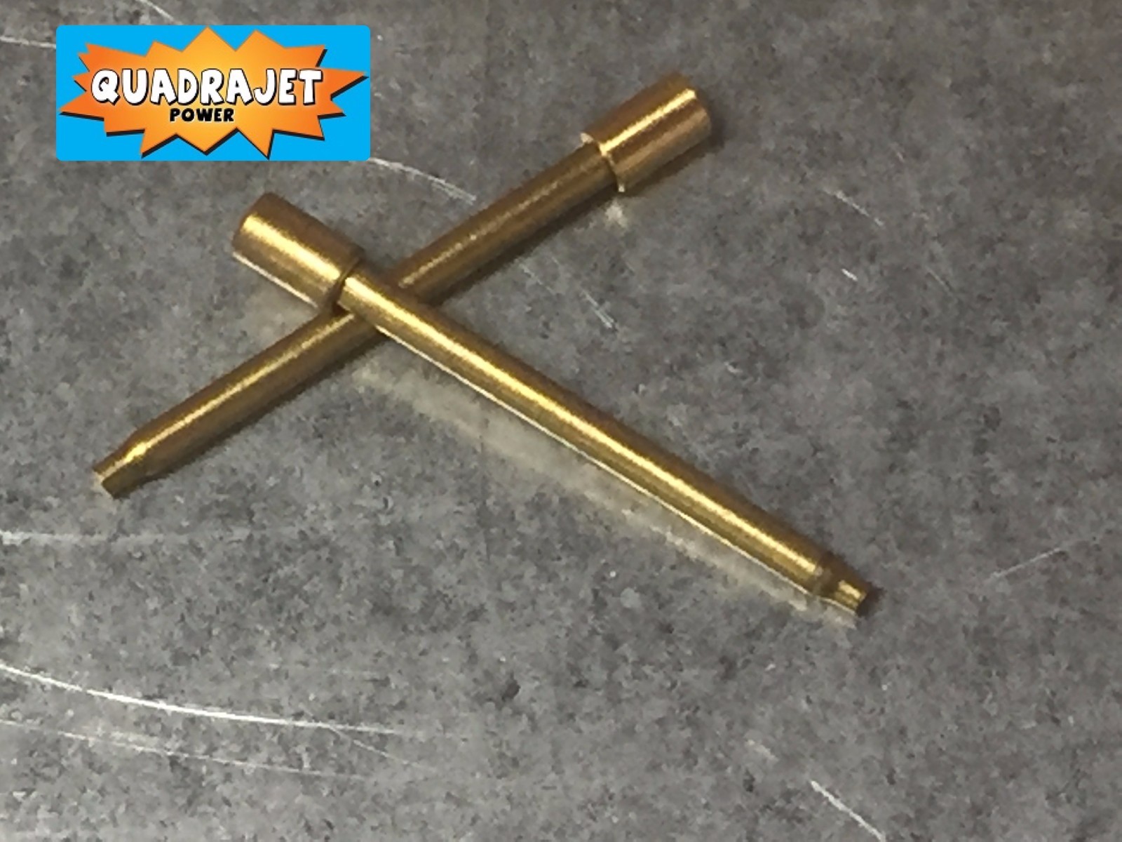 Quadrajet Idle pick up tubes, New with collars. .035″ for performance use