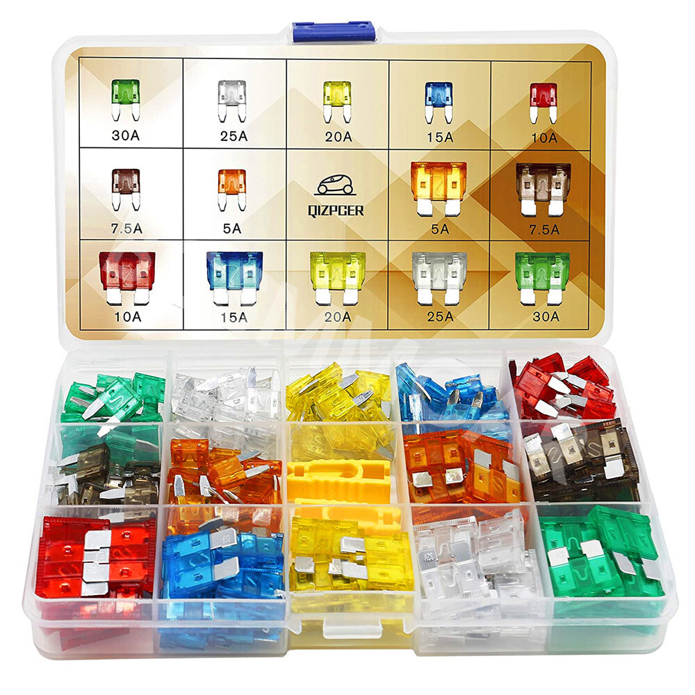 140PCS Medium Mini Standard Fuses Car Blade Fuse 5A 7.5A 10A 15A 20A 25A 30A