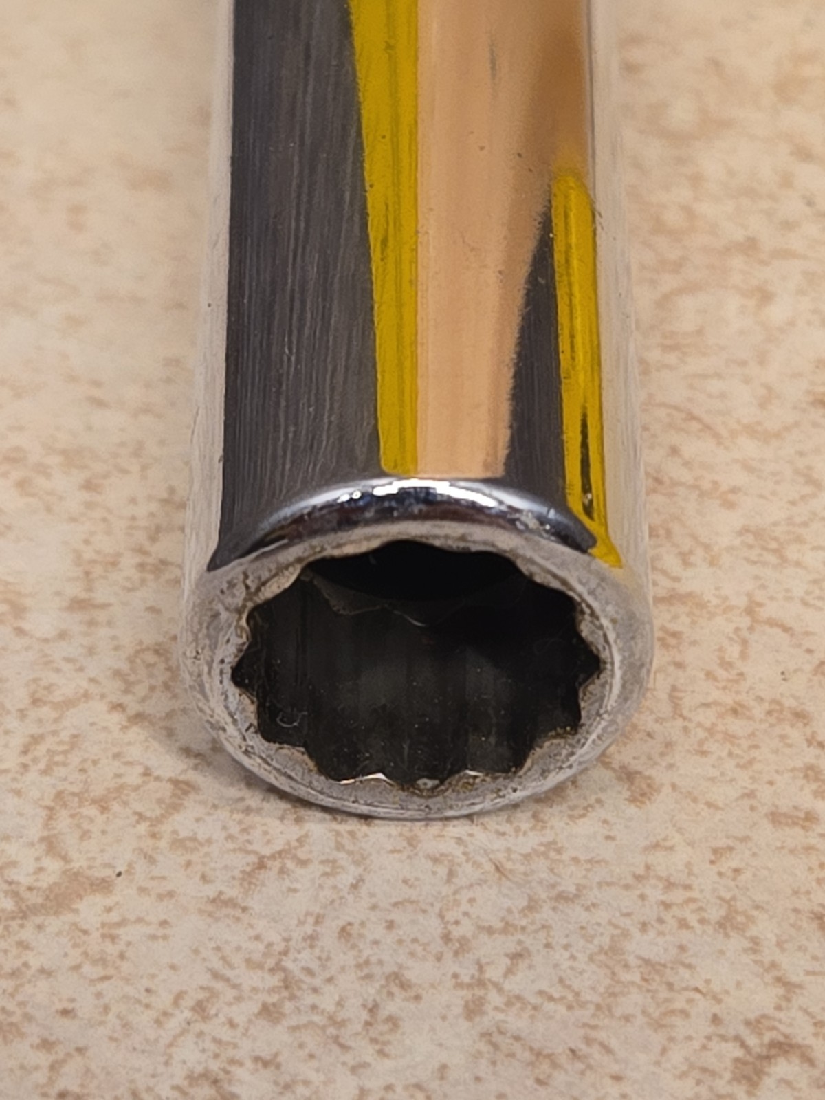 Vintage GENUINE Snap-On S141A 1/2″ Drive 7/16″ 12Pt Deep Socket