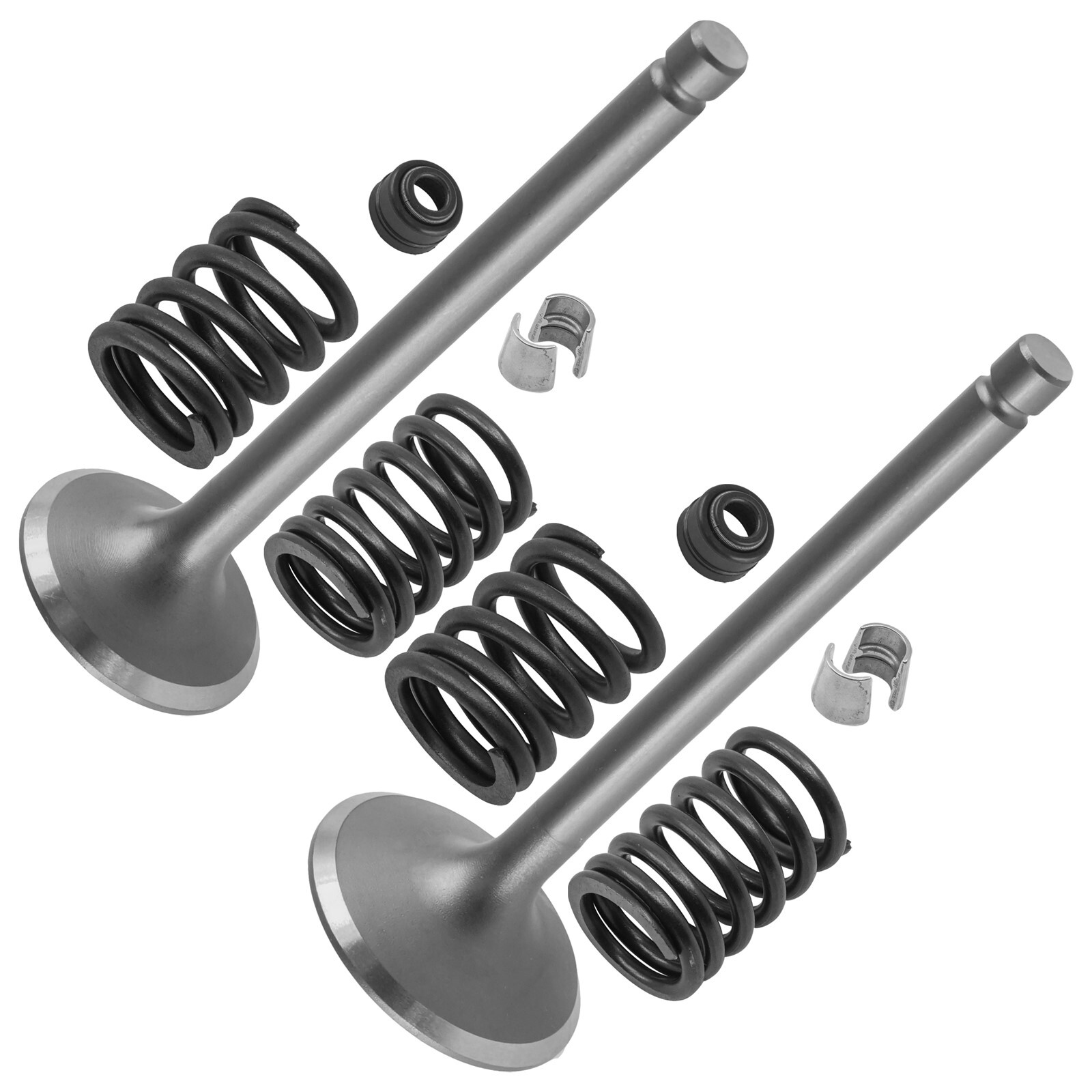 Caltric Intake & Exhaust Valve Kit For Kawasaki Bayou 300 KLF300 4×4 1986-2005