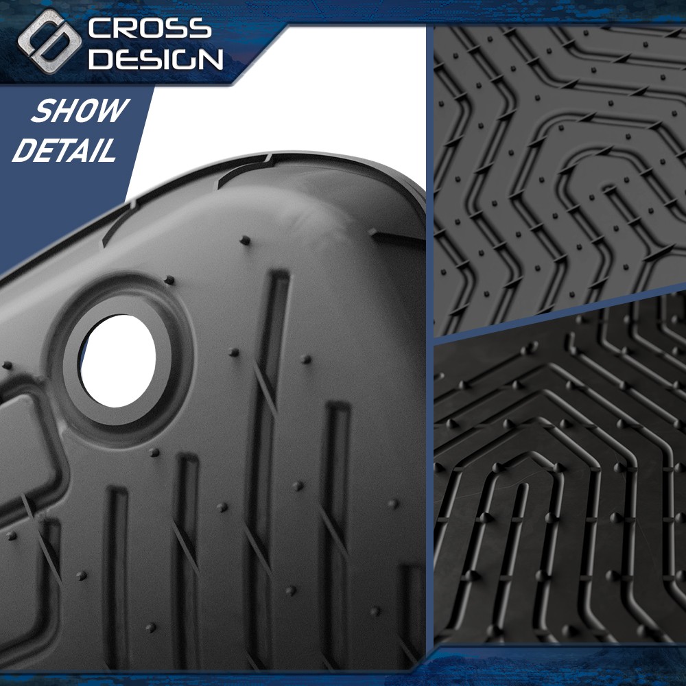 TPE All Weather Floor Mats fits 07-13 Chevy Silverado /GMC Sierra Extended Cab
