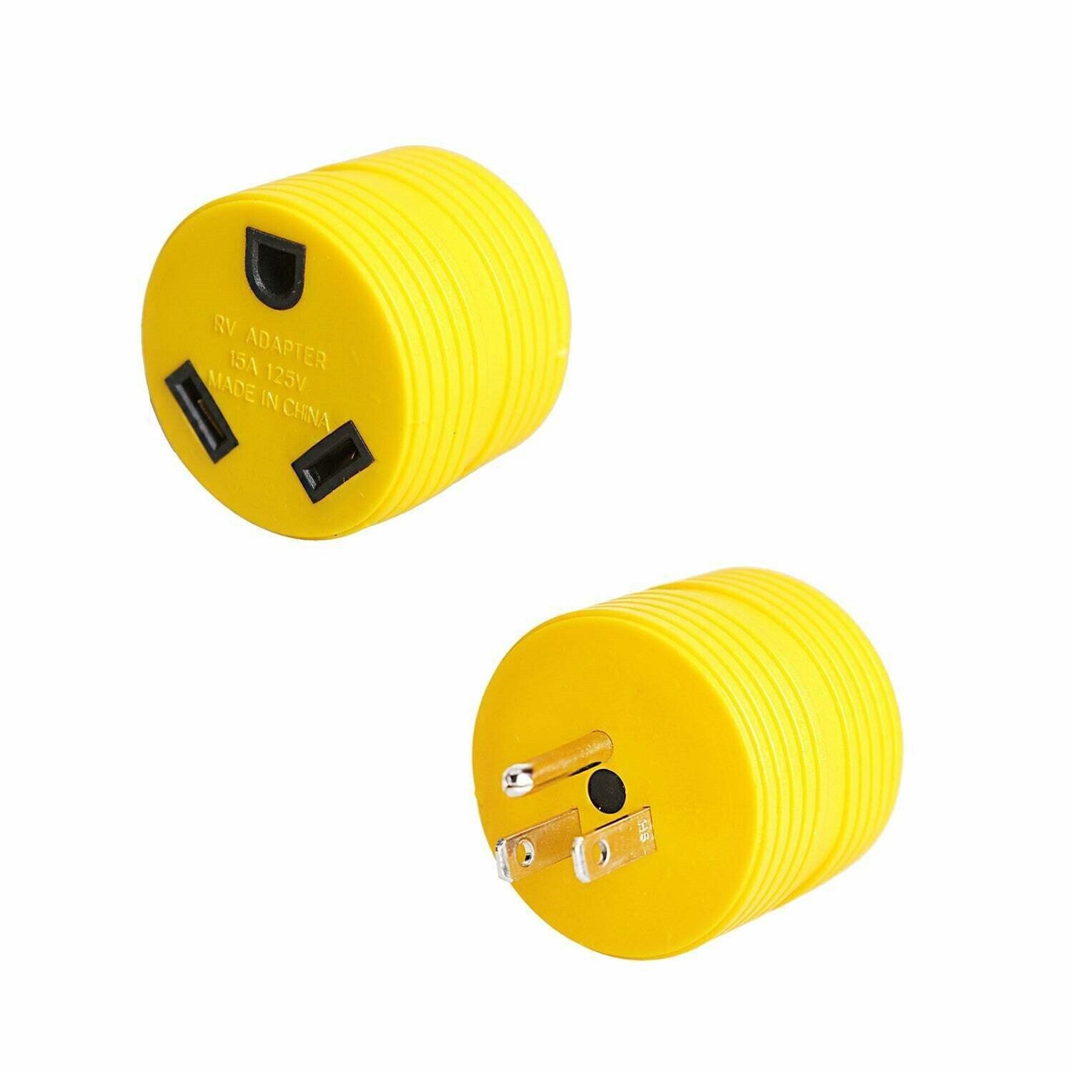 Power Adapter 3 prong 15 amp Male to 30 amp 110 Female RV Camper Generator Plug