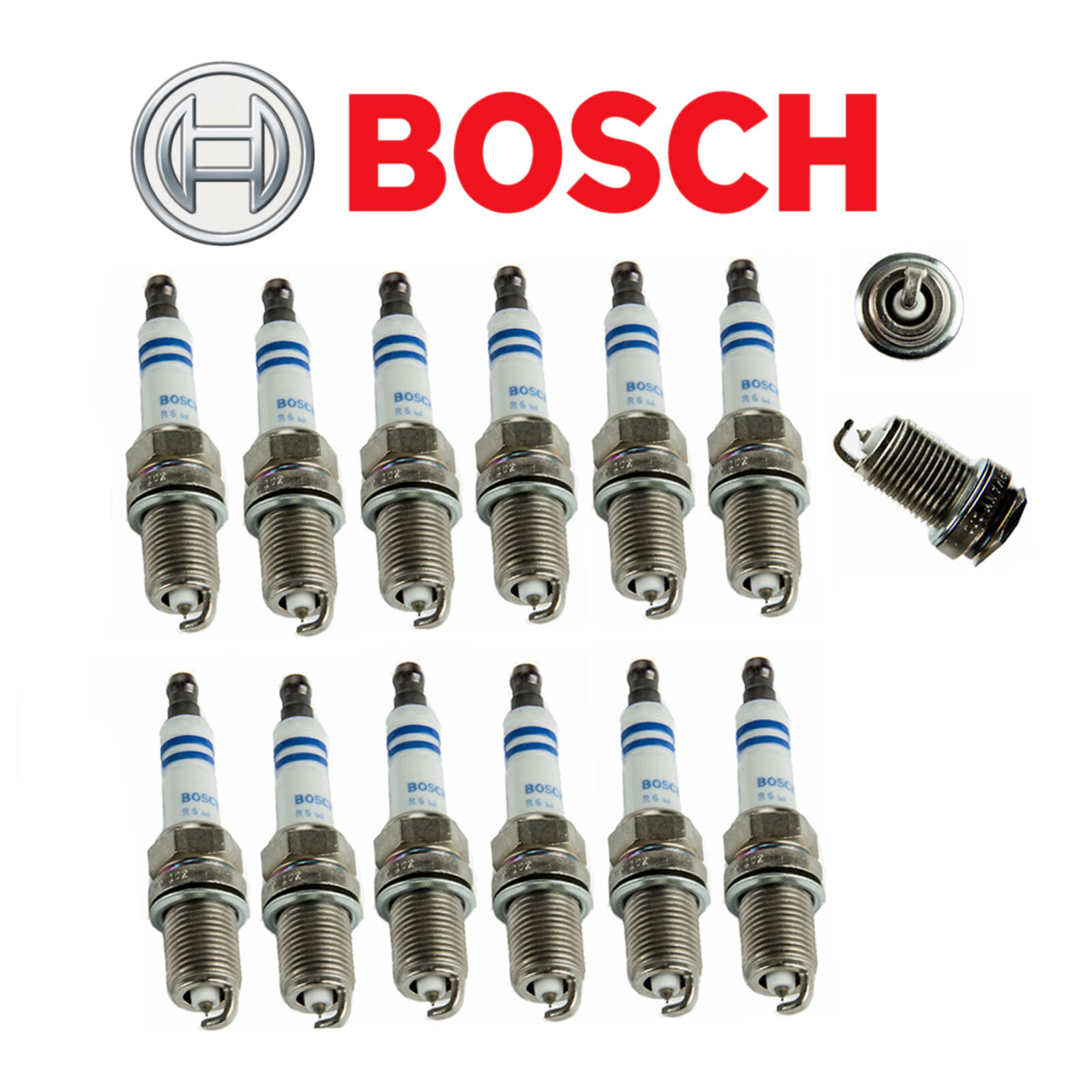 OE Germany Spark Plug Platinum For Mercedes 600SEL Rolls-Royce Park Ward (12pcs)