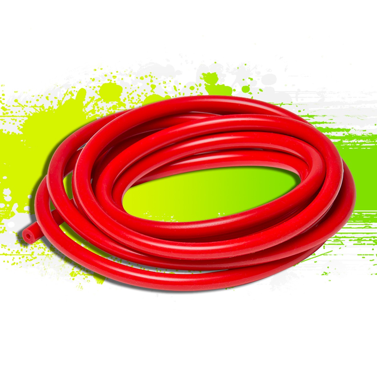 3MM/0.12″ ID 1-PLY 130 PSI SILICONE AIR/GAUGE TURBO VACUUM HOSE/TUBE FOOT RED