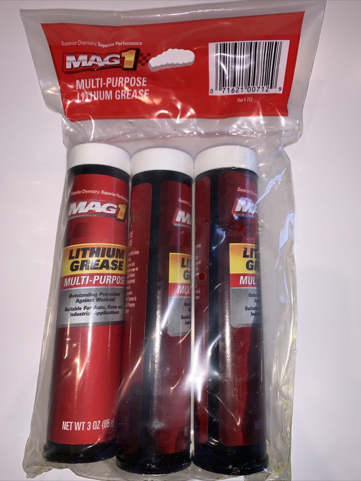 MAG1- Multi Purpose Lithium Grease Oil Base -3 tube of 3 oz Cartridge Part #712