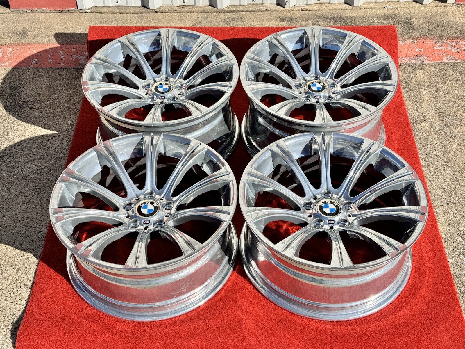 4x CHROME 19″ BMW M5 M6 E60 STYLE 166 OEM BBS WHEELS RIMS 525i 545i 550i 59545