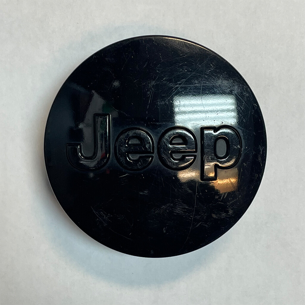 Single Black OEM Center Cap For 14-16 JEEP GRAND CHEROKEE 1LB77TRMAB 560-9137B