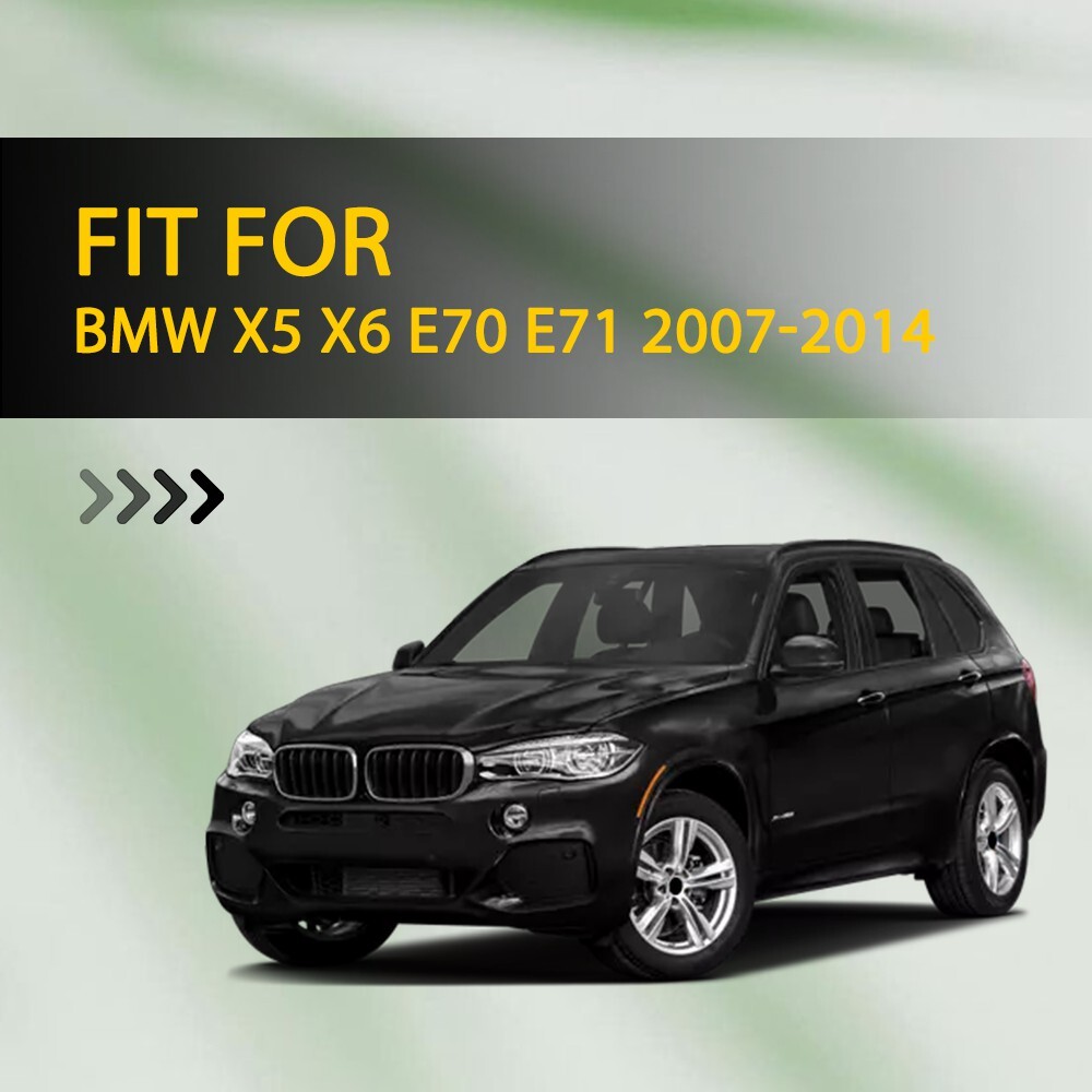 For 2007-2014 BMW X5 X6 E70 E71 2PC Console Cup Holder Roller Blind Cover Tray