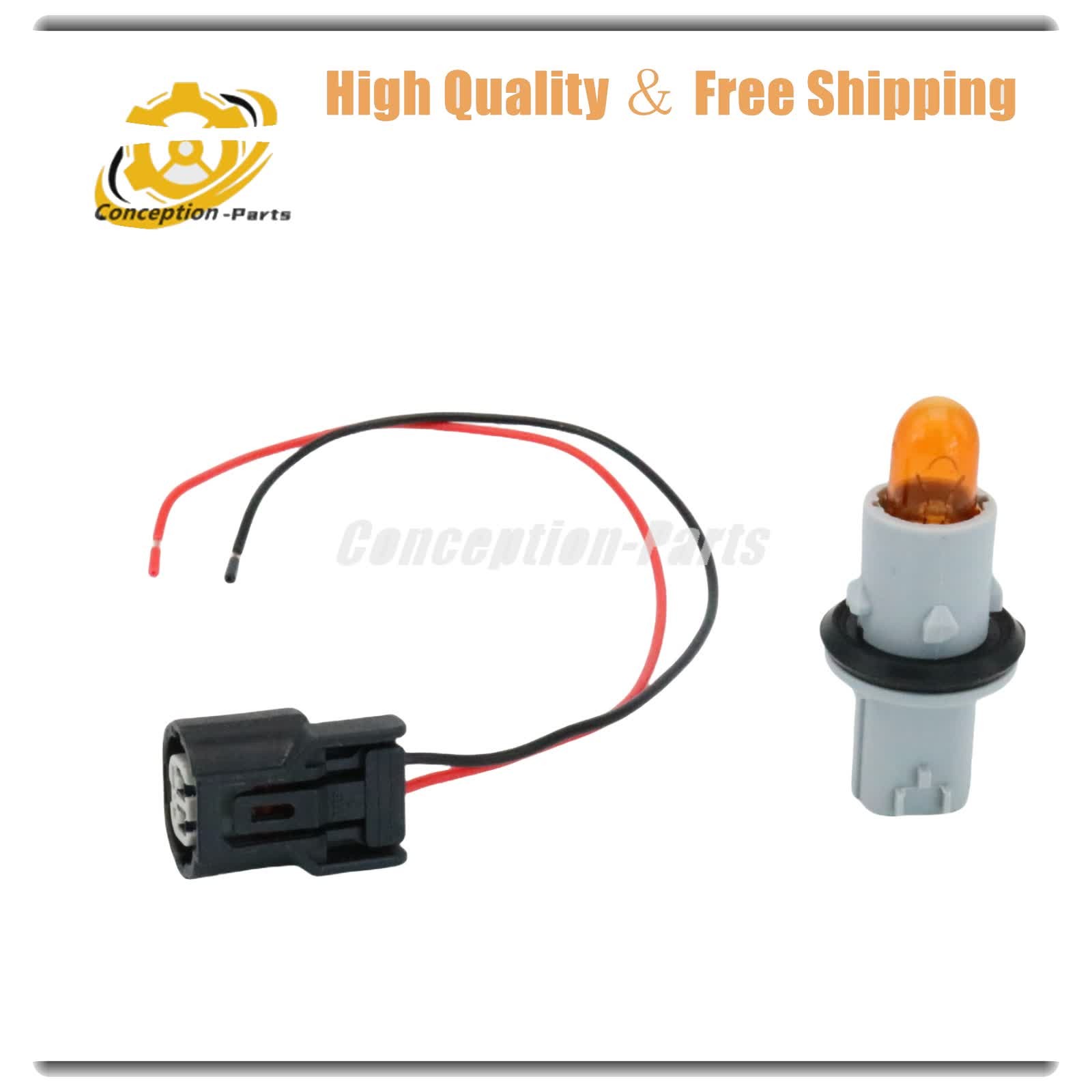 For Honda & Acura 33304S5A003 Side Marker Corner Light Socket & Bulb & Connector