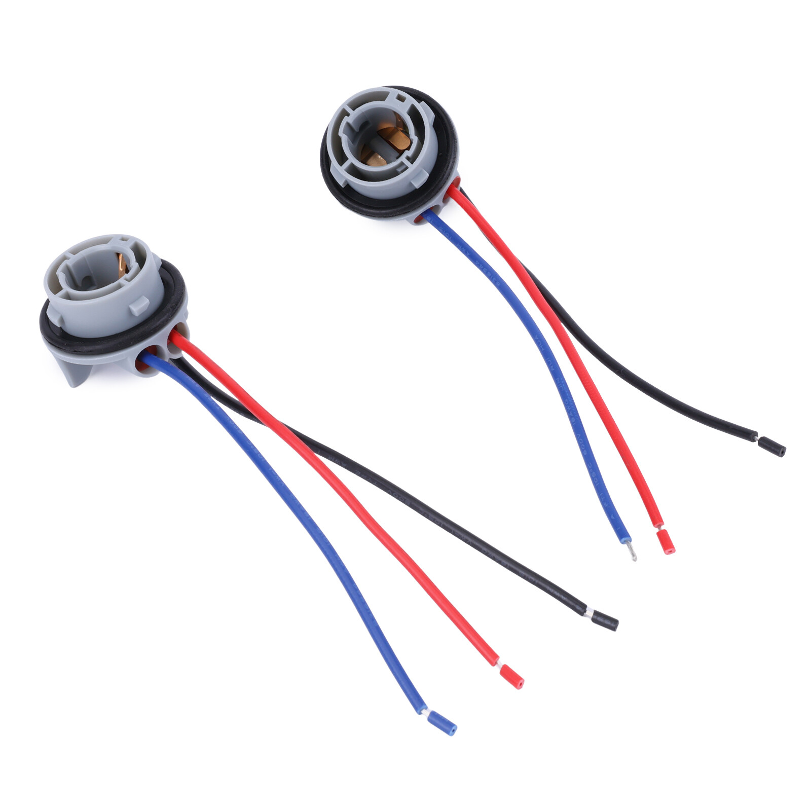 1157 2357 LED Stop Brake Turn Light Bulb Socket Harness Wire Pig Tail Plug