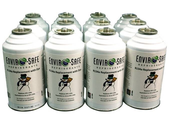 Envirosafe R134a Replacement Refrigerant, Auto A/C case of 12
