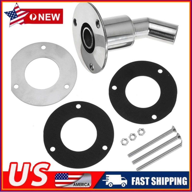 Thru Hull Exhaust Fitting, 24mm 316 Stainless Steel For Diesel Parking Heaters A