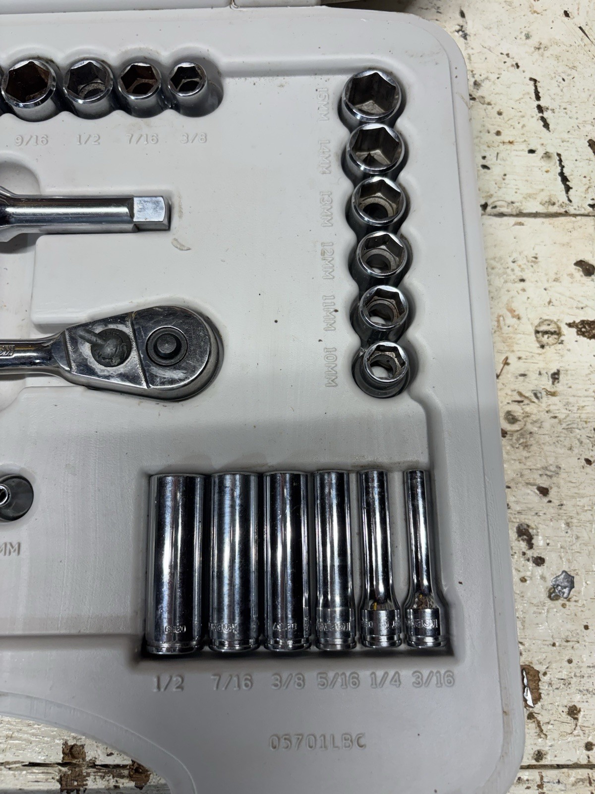 USA Kobalt First Gen Snapon Williams 3/8” Drive Chrome Socket Set 38pcs See Desc