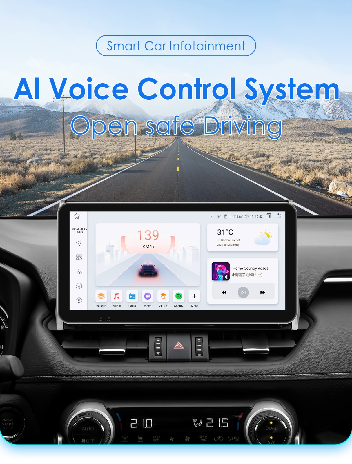 8Core 10.33” For Toyota RAV4 2018 2019 2020 Car GPS Stereo Radio Carplay 6+64GB