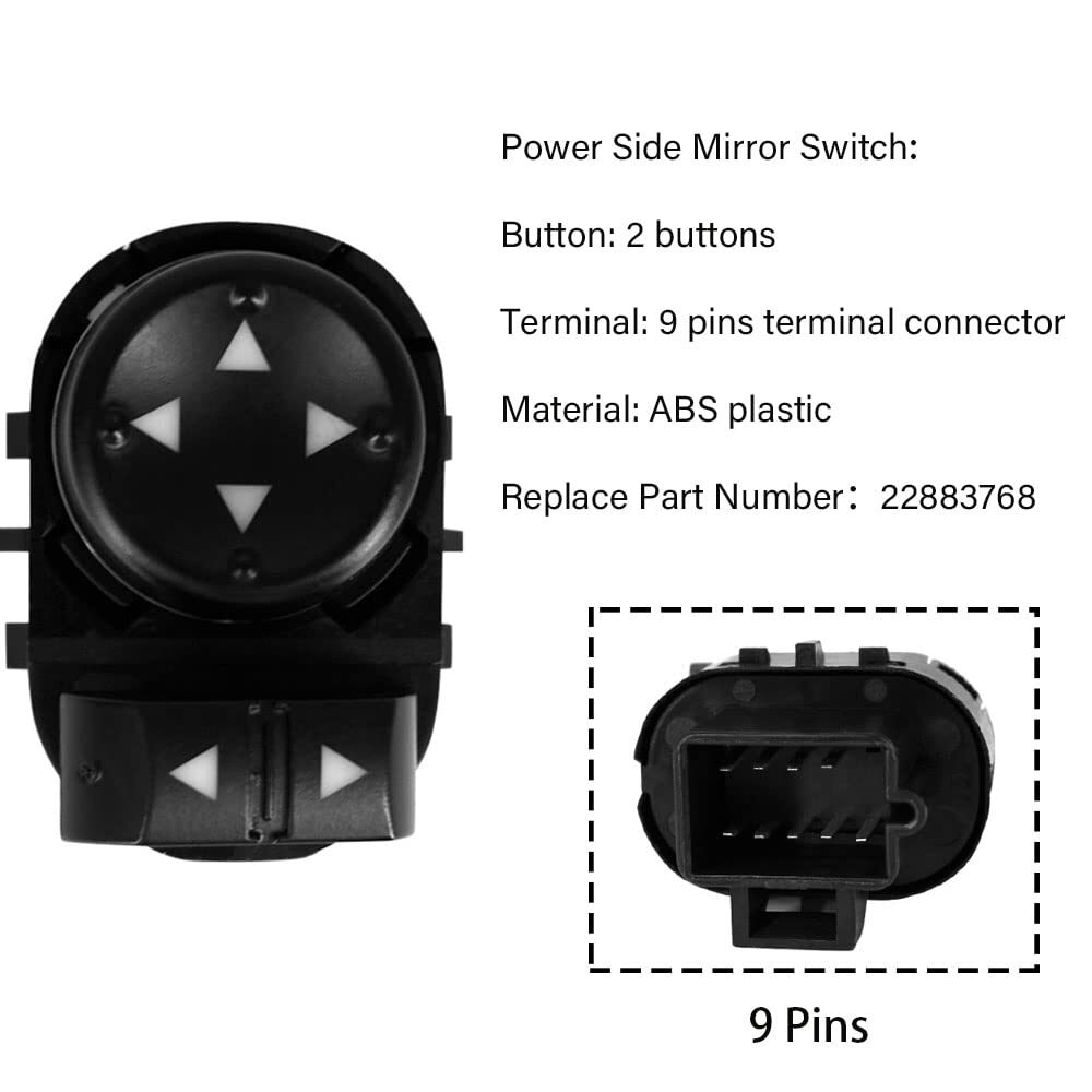 Window Switch Control for 2007-2013 Chevrolet Silverado 1500 2500HD 3500HD 3PCS