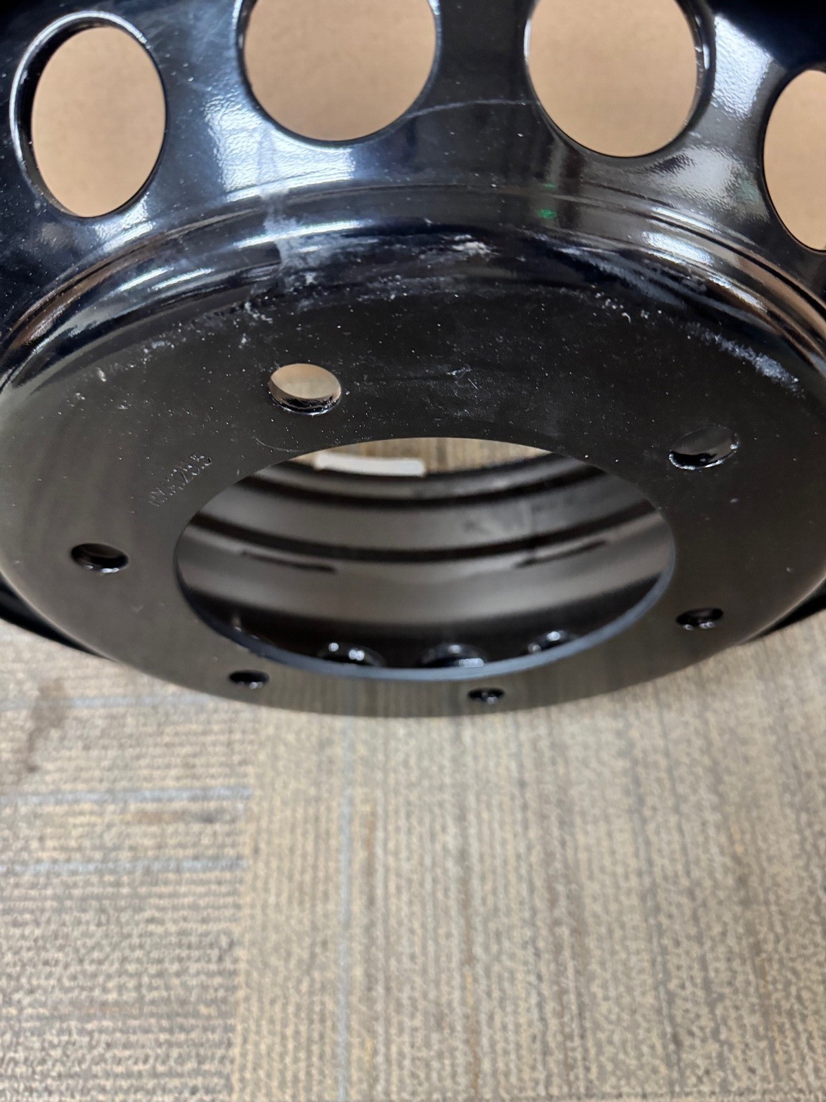 11-24 Mercedes-Benz Sprinter 3500 Van 16×5.5 6 Lug Dually Black Steel Wheel