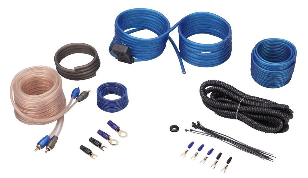 Rockville RWK10 10 Gauge Amp Installation Kit ANL Fuse Holder 100% Copper RCA
