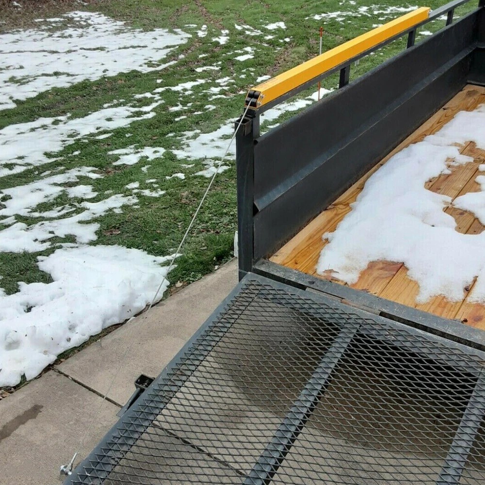 2 Sided Tailgate Utility Trailer Gate & Ramp Lift Assist System 350 Pounds