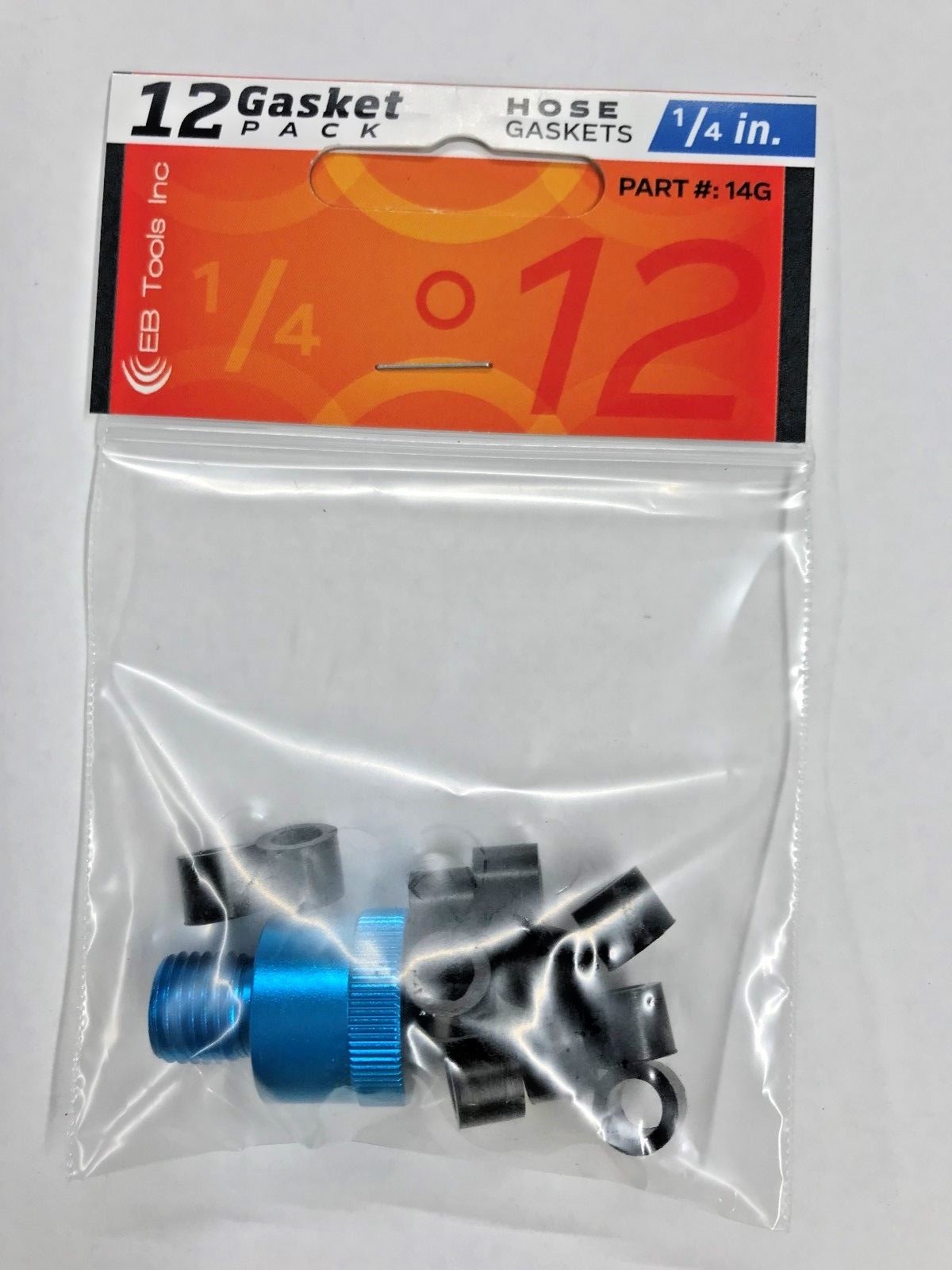 1/4 Inch Refrigeration 12 pack Hose Gaskets with Guide Tool Installer