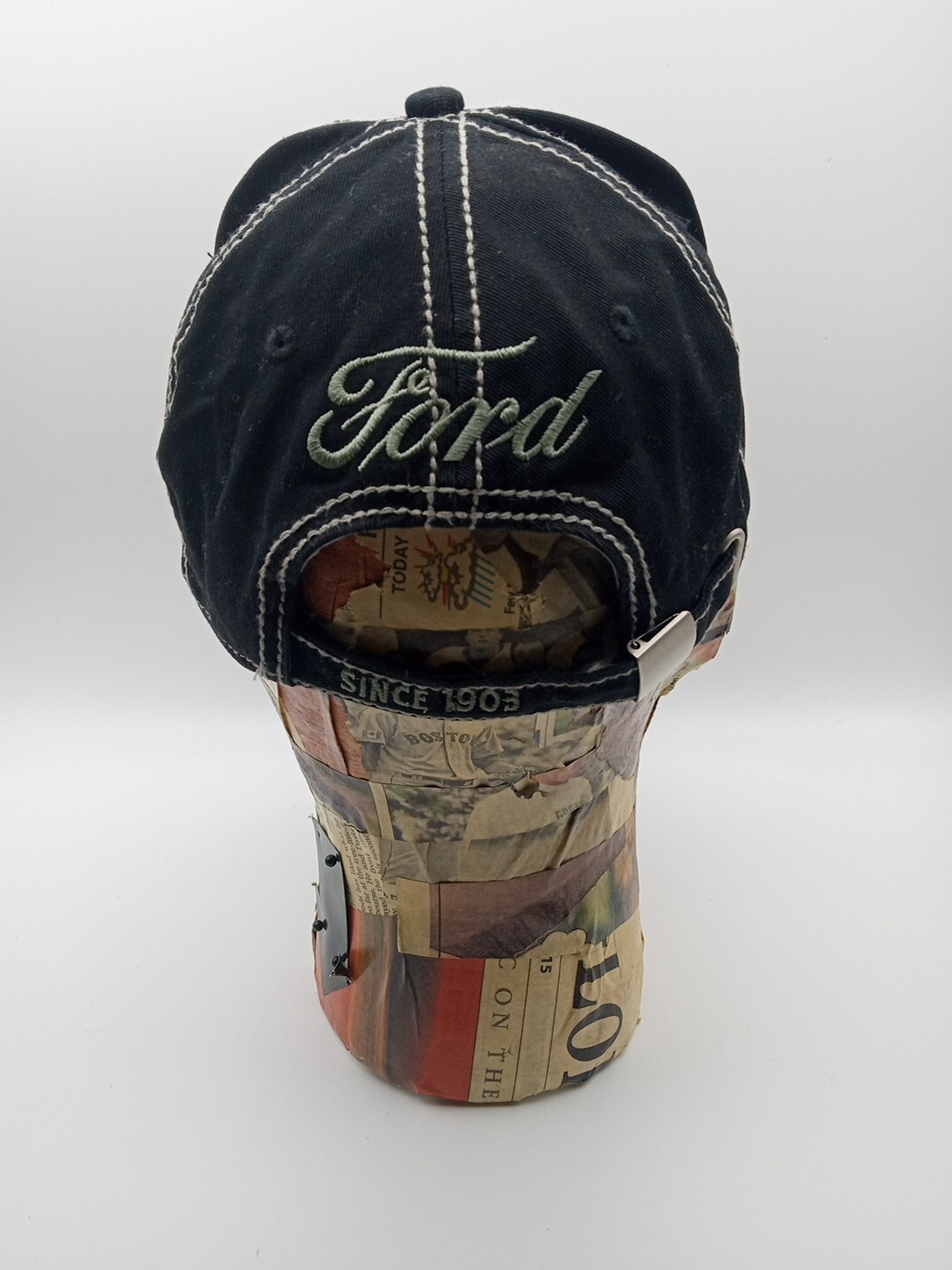Ford Motor Co. Open Road Black & Gray Strap Back Hat Cap