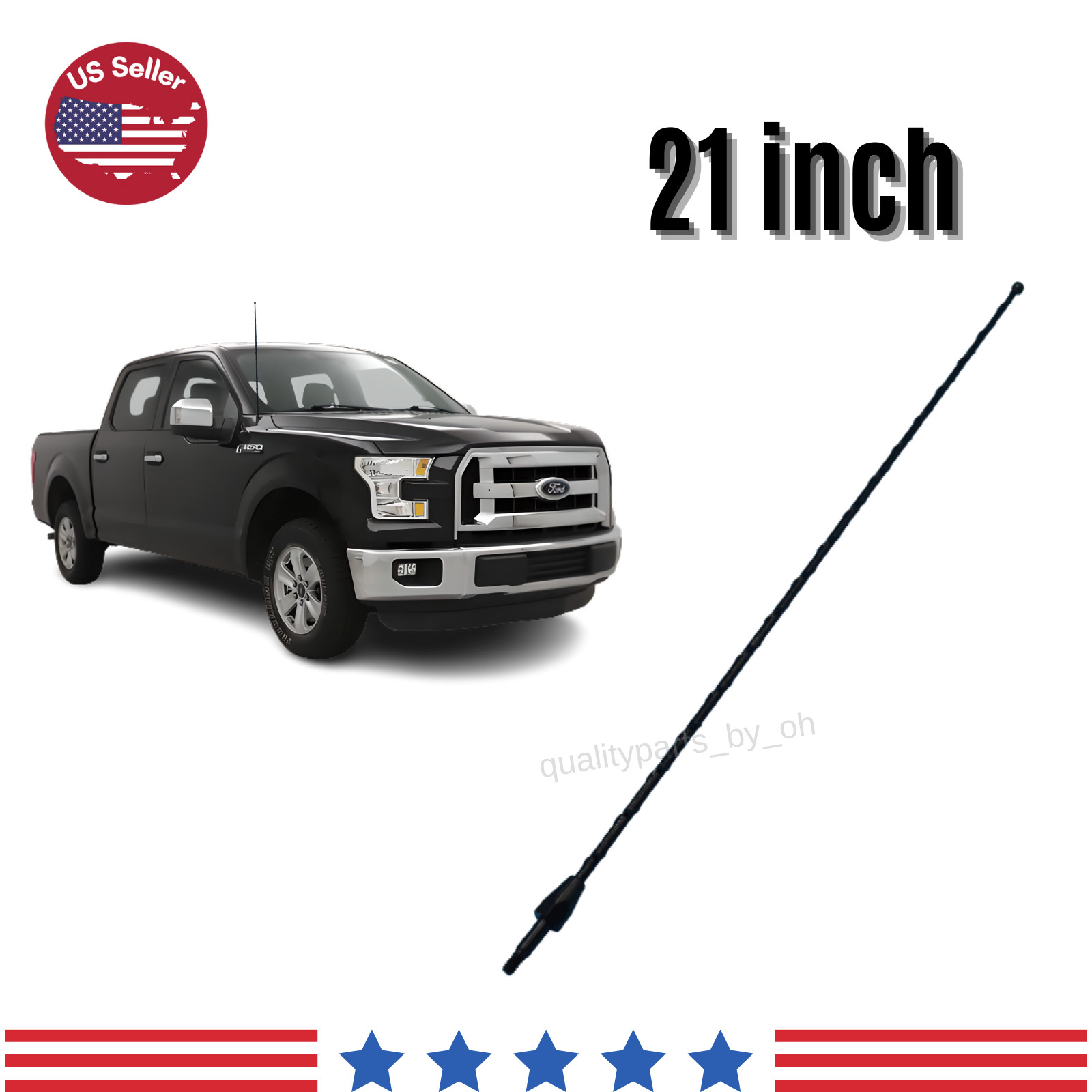 21″ Replacement Radio AM/FM Black Antenna W/Screws For Ford F150 2009-2022