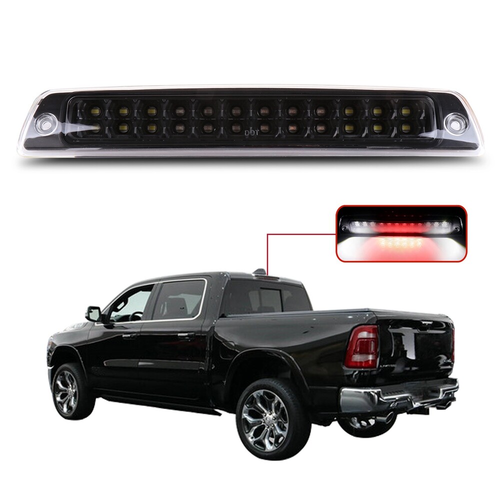 3rd Brake Light fits 1994-2002 Dodge Ram 3500 Black Housing Clear Lens