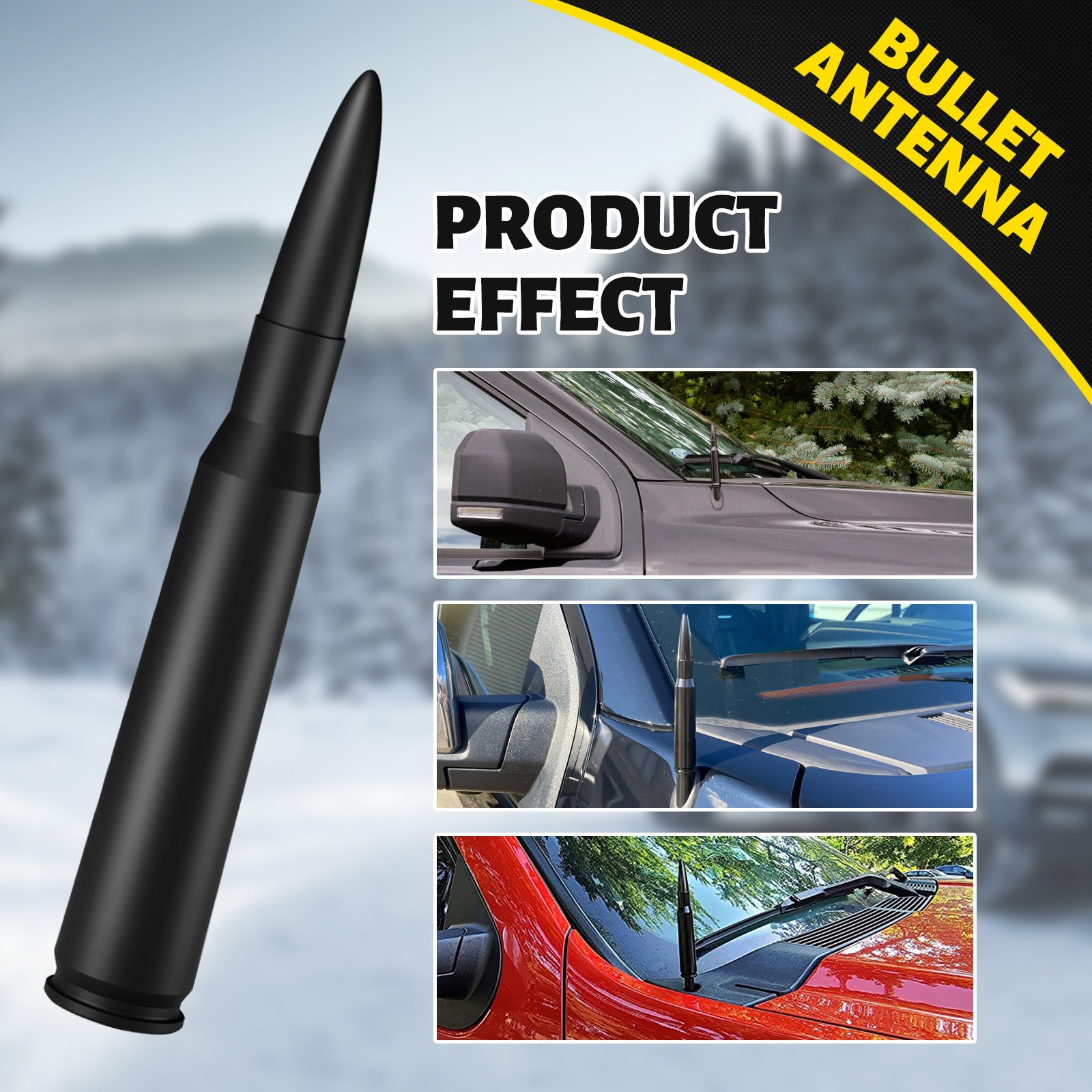 Bullet Antenna Car Exterior Accessories For Chevy Silverado 1500/2500/3500 HD