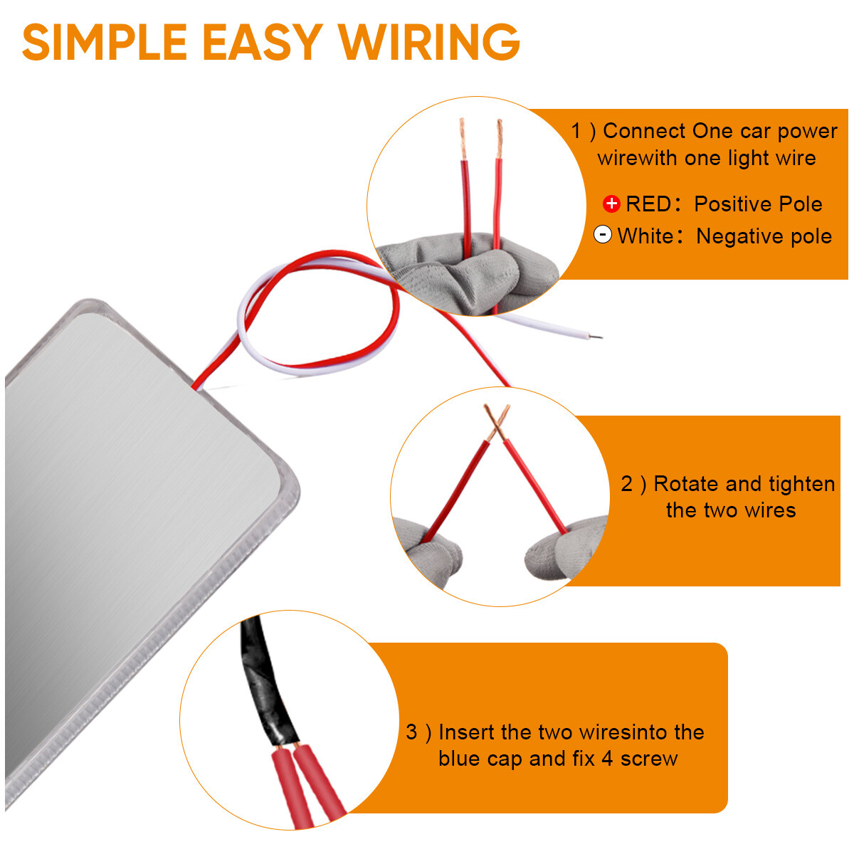 4 Pcs 12V LED RV Ceiling Dome Light LED Interior Lighting for Trailer Camper RV