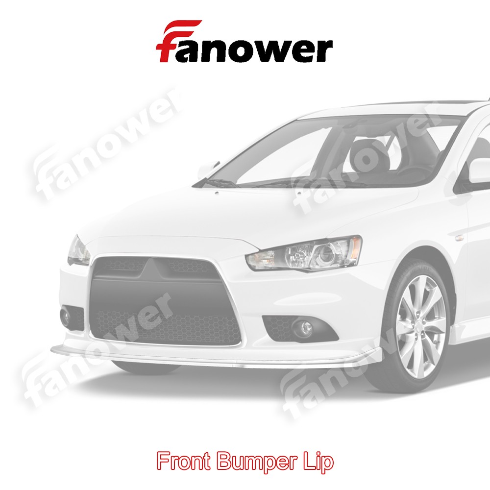 Painted White Front Bumper Splitter Spoiler For Mitsubishi Lancer GT GTS 2009-15