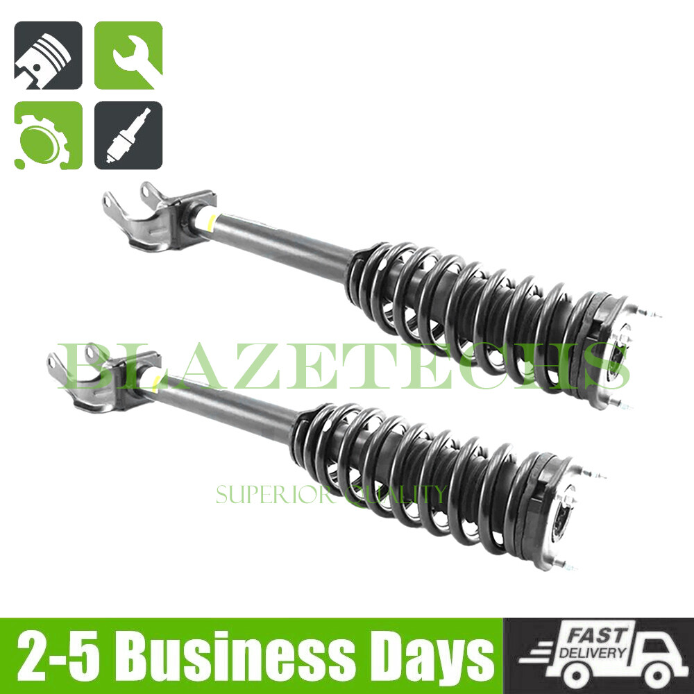 2x Front Hydraulic Shock Struts Spring Assys For Mercedes GLE ML W166 C292 ML350