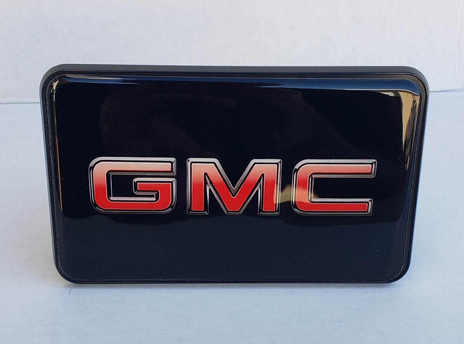 GMC Black Red Logo Tow Hitch Cover Car-Truck-SUV 2″ Receiver