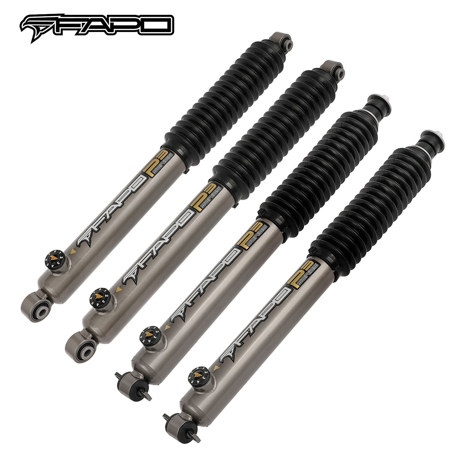 FAPO P3 8-Stage Full Set 3-4″ Lift Shocks For Jeep Grand Cherokee WJ 1999-2004