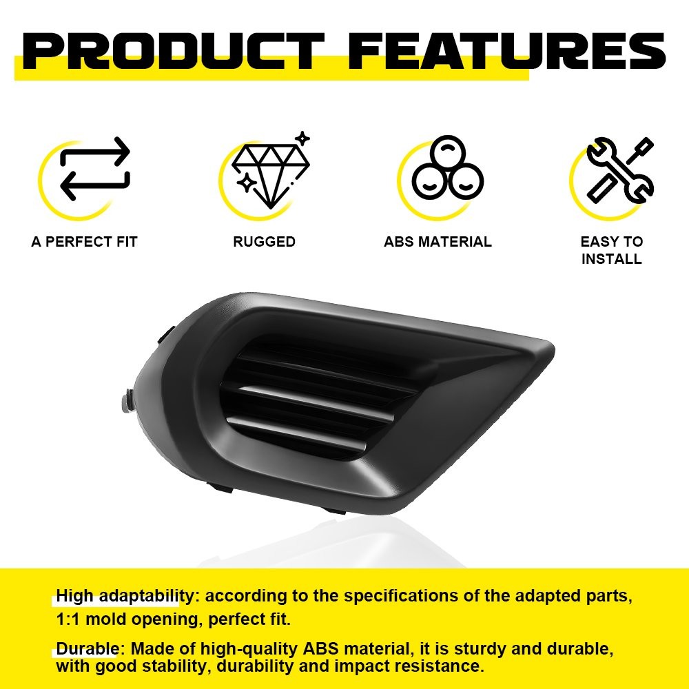 Bumper Fog Light Cover Bezel Passenger Side For 2014 2015 2016 Subaru Forester