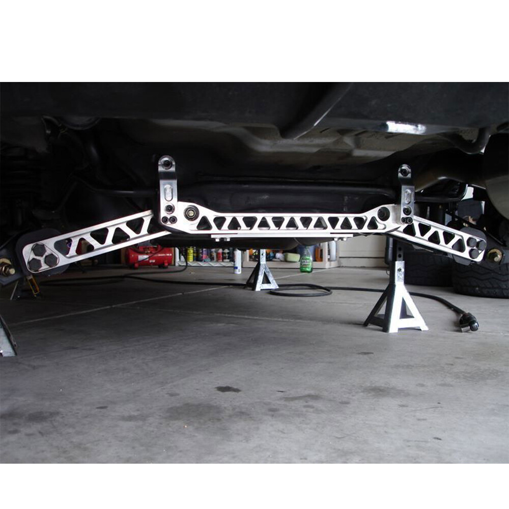 Silver Rear Lower Control Arms Subframe Brace For Honda Civic 01-05 DX ES LX EX