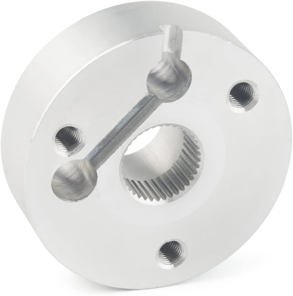 For GM Chevy 5 & 6 Hole Steering Wheel Polished Hub Adapter Flaming River Ididit