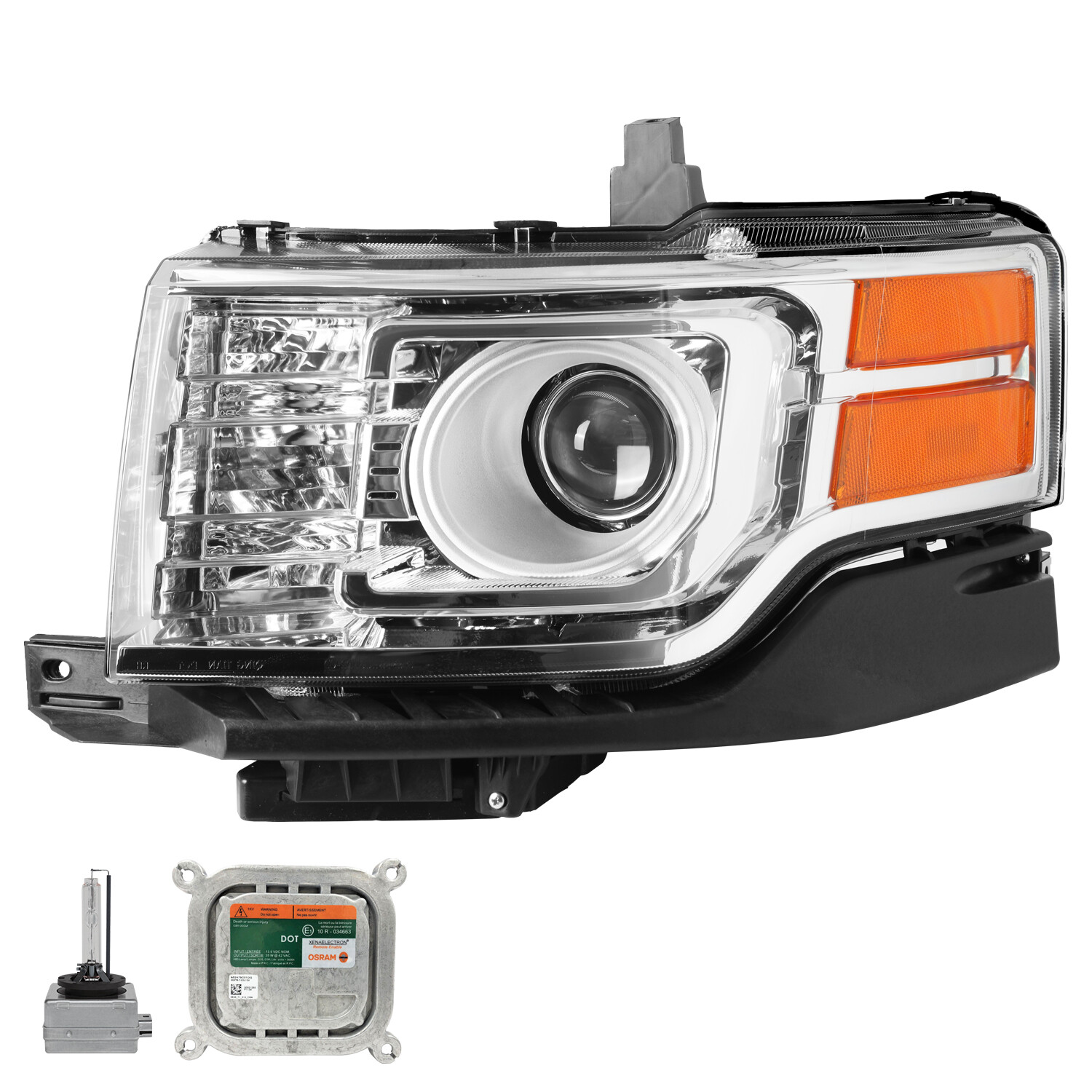 LH or RH For 2009 2010 2011 2012 Ford Flex HID Xenon Headlight Assembly W/Bulb