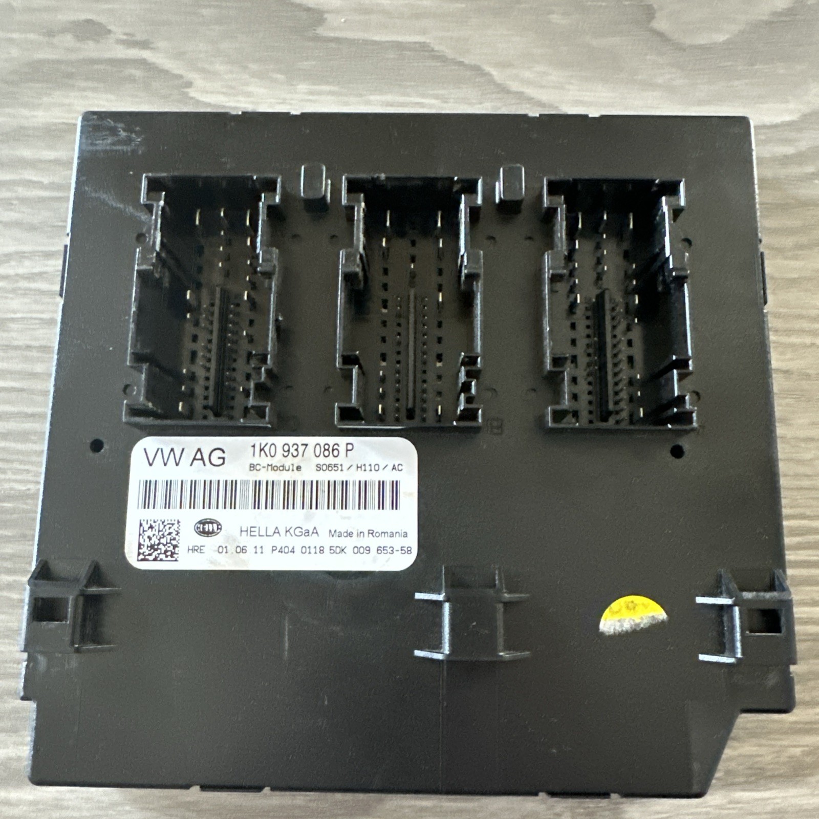 2011 VOLKSWAGEN VW GOLF GTI BODY CONTROL MODULE BCM 1K0937086P Oem