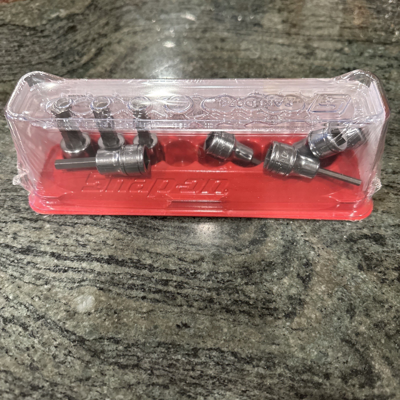 Snap-on 208efay 3/8 drive 8 pc sae hex socket driver set 1/8-3/8” sealed