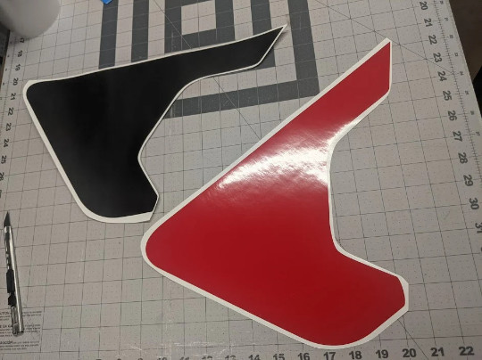 2-Layer Color Line Vent Blackout Decal- Fits JL Wrangler & Gladiator PAIR
